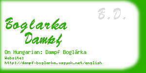 boglarka dampf business card